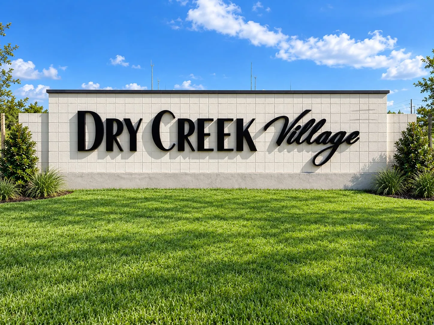 Dry Creek Village Entrance