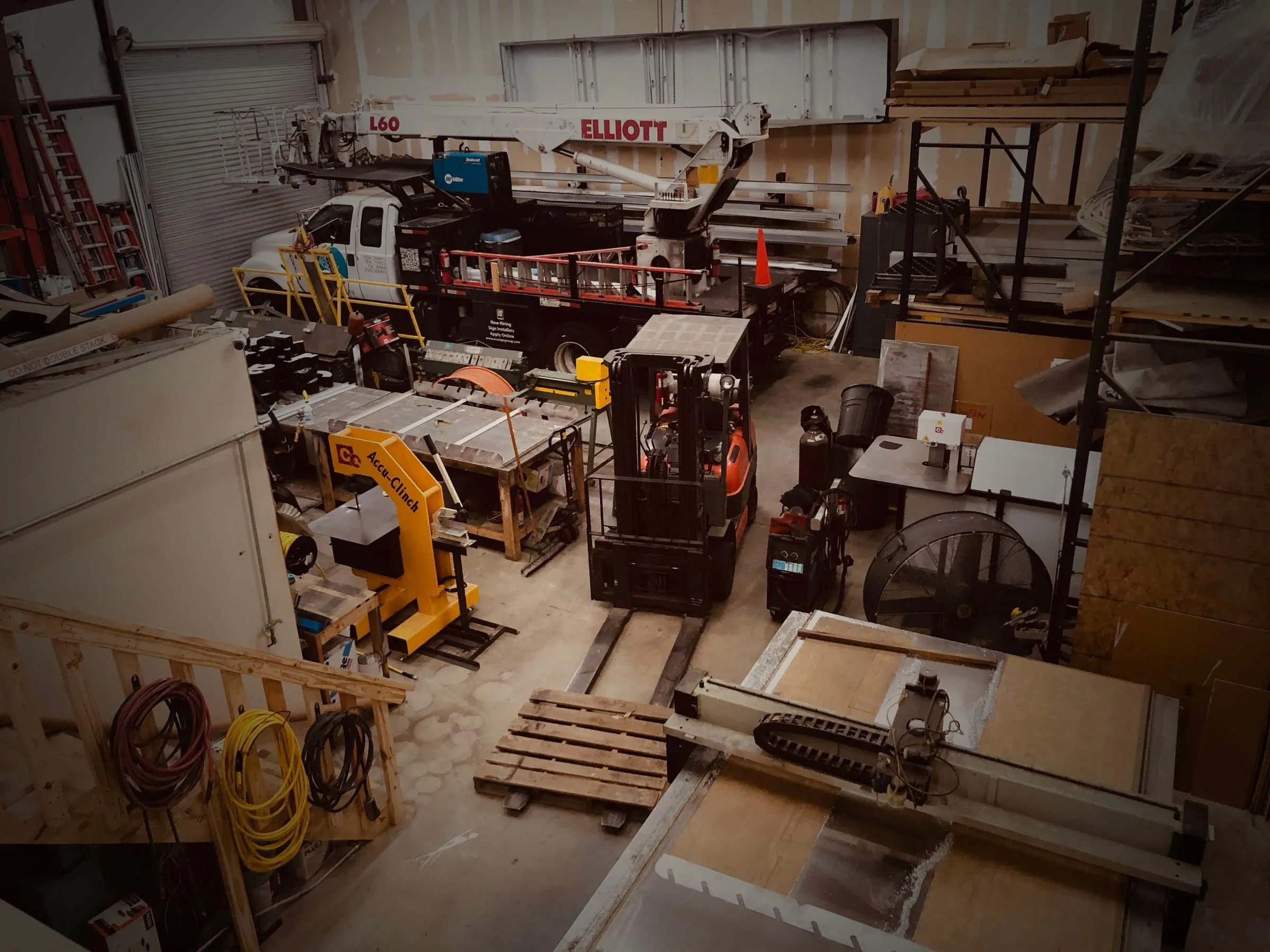 The SCA Sign Group shop and crew
