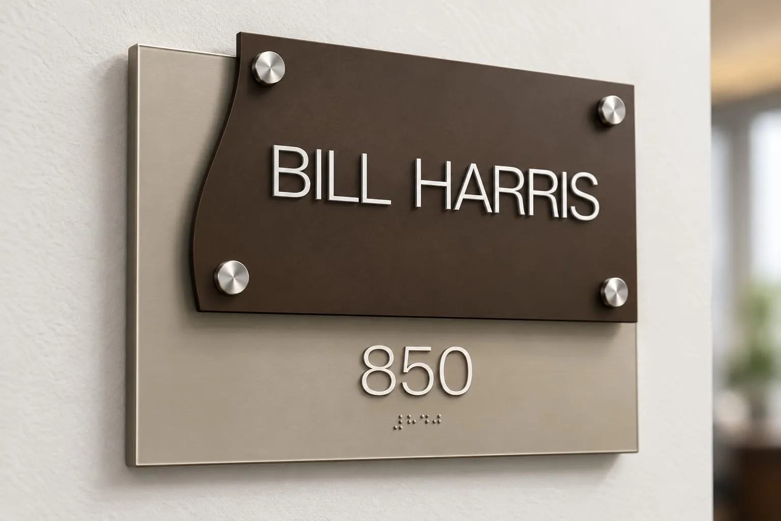 Bill Harris Office Sign