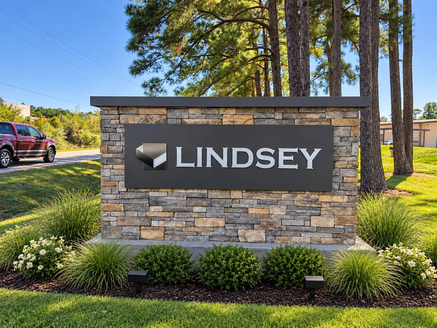 Lindsey Corporate Entrance Monument