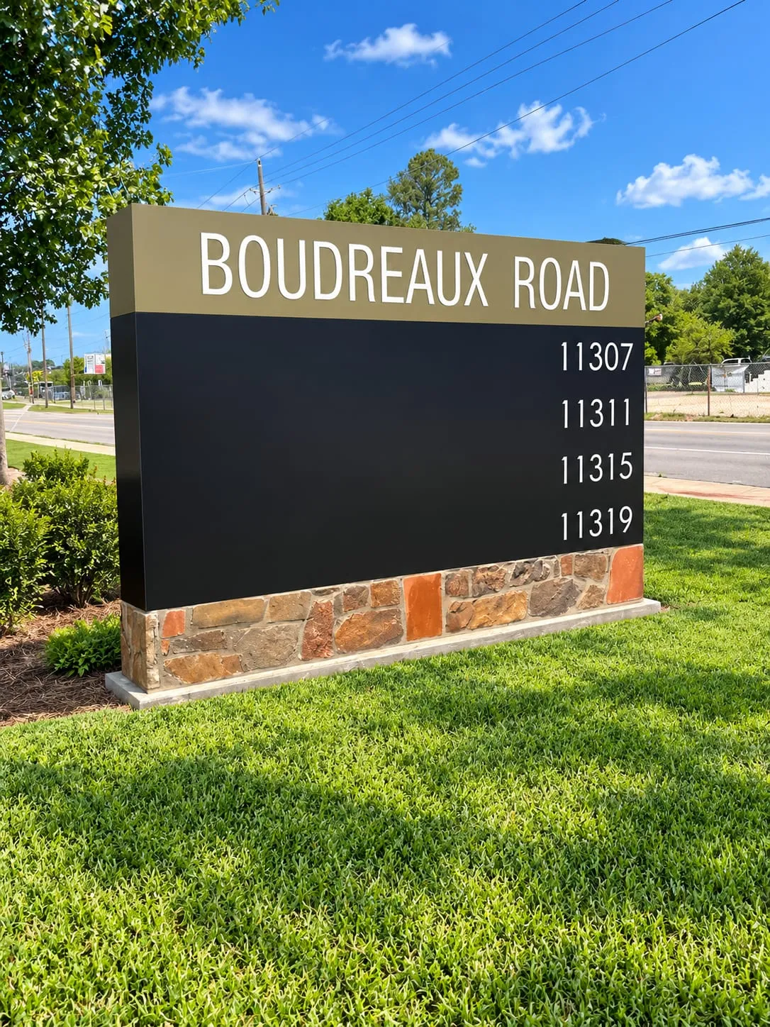 Boudreaux Road Monument Sign