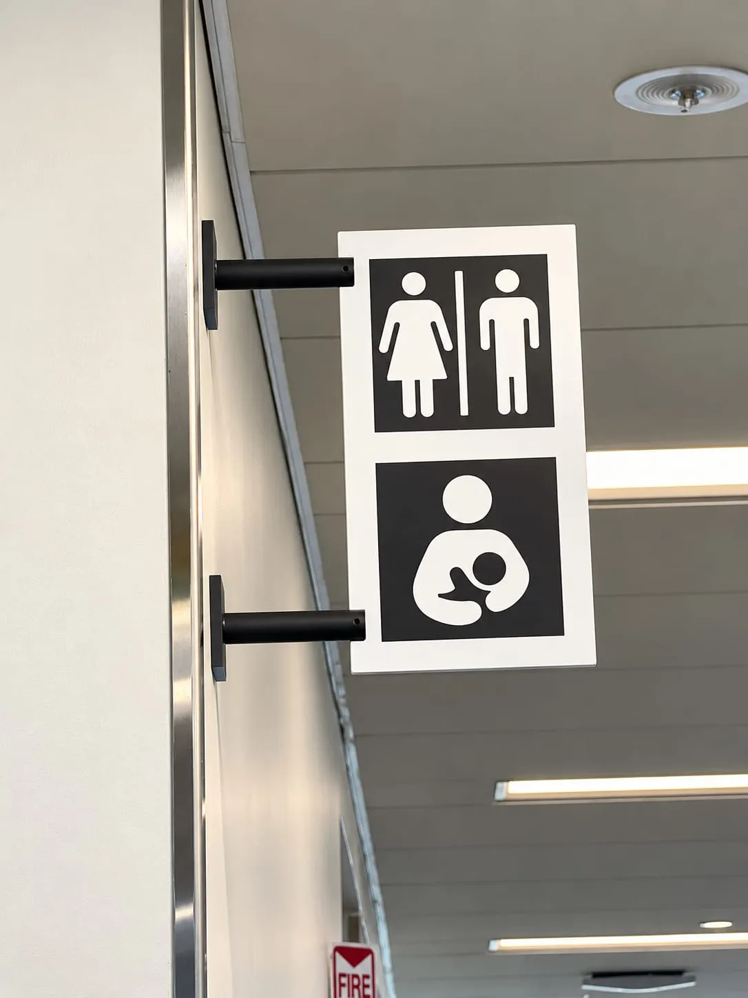 Restroom and Nursing Room Sign