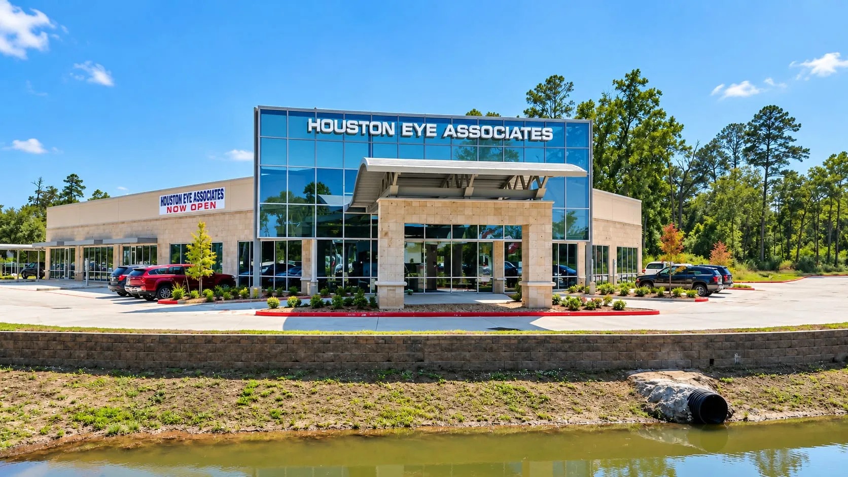 Houston Eye Associates Building by the Pond