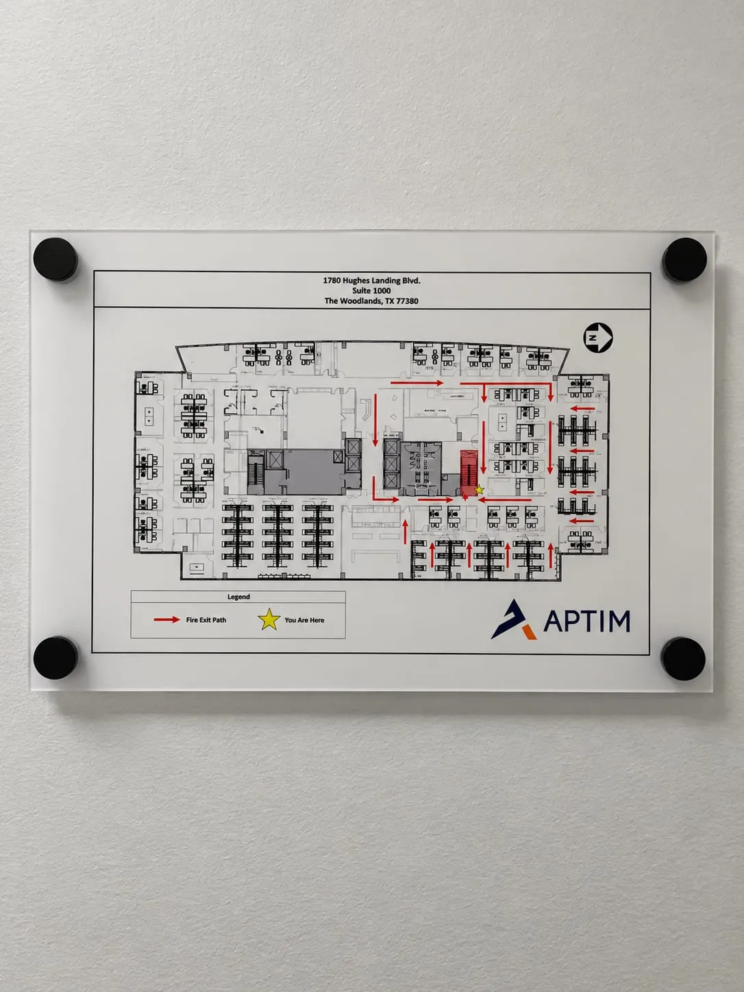 Corporate Evacuation Map Plaque
