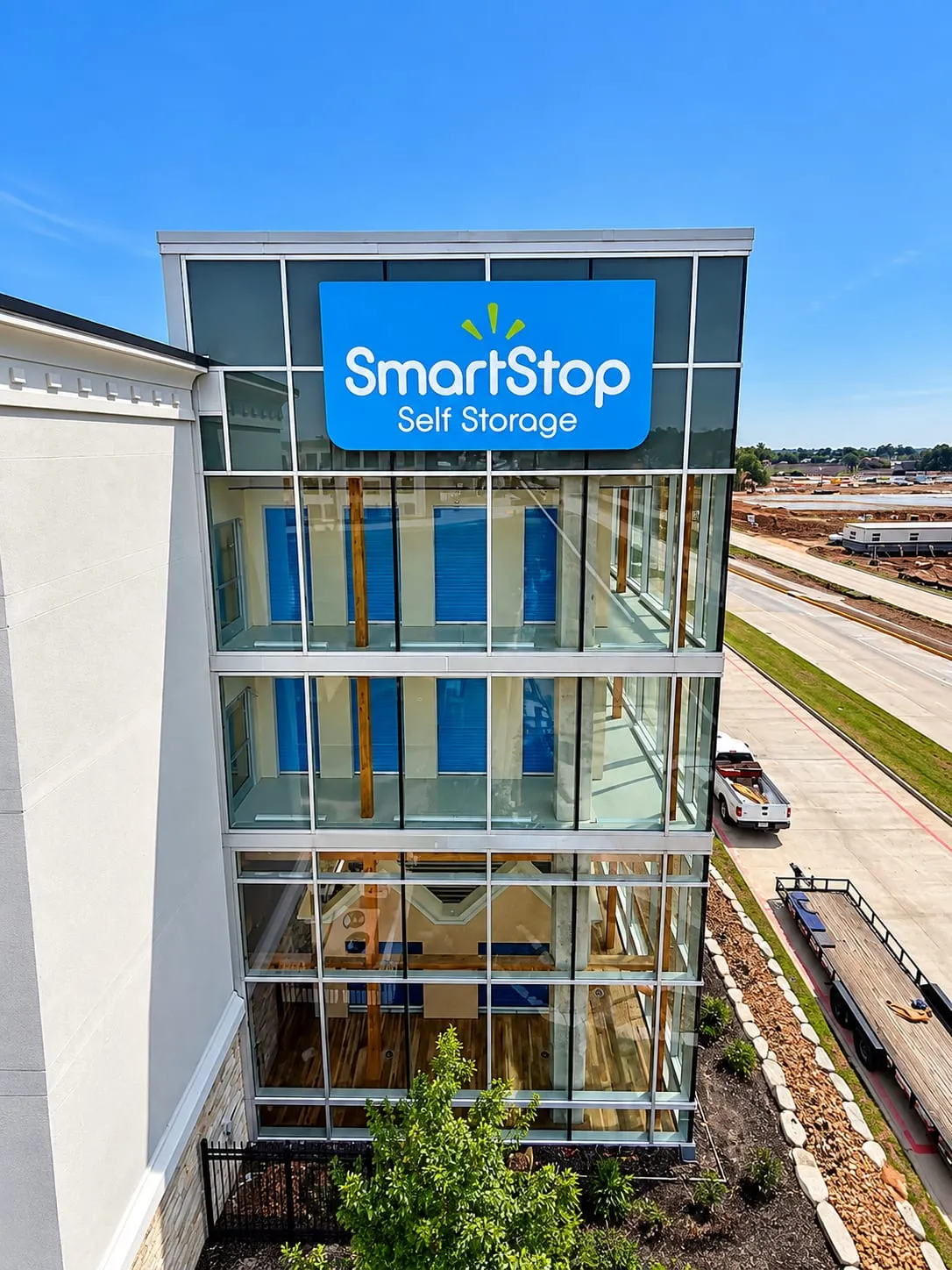 SmartStop Self Storage Atrium Facade